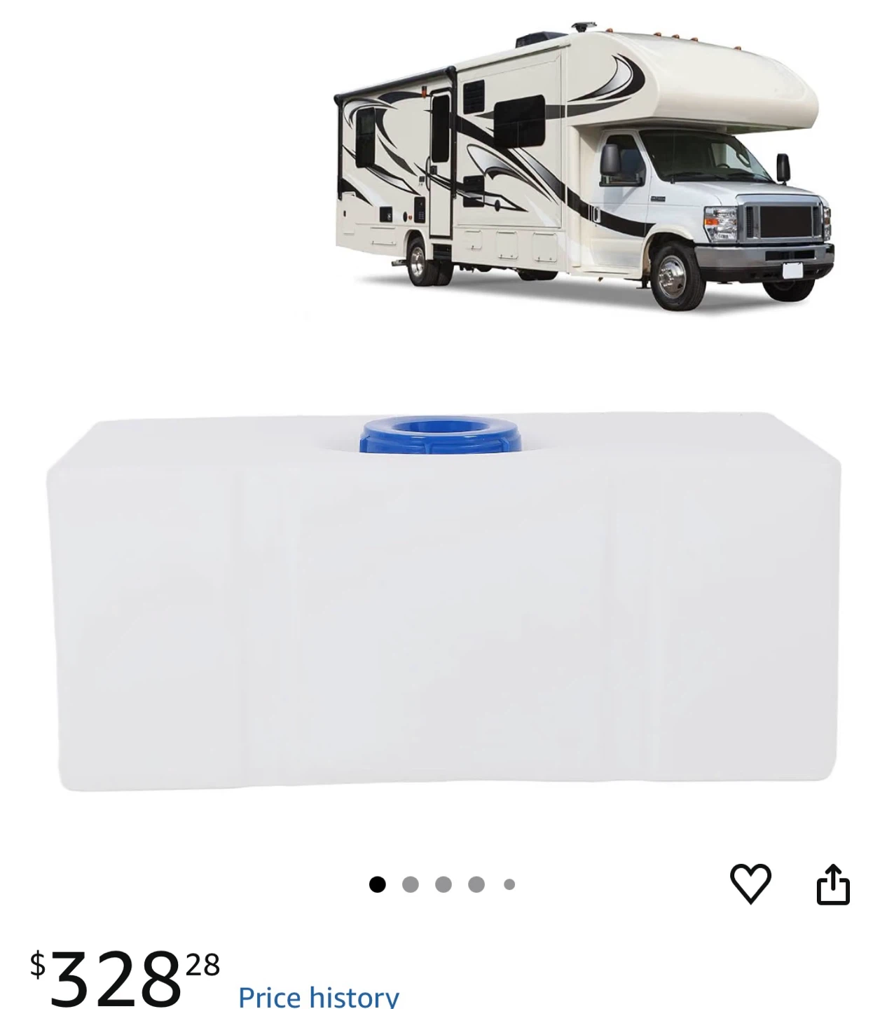 RV Water Tank with Cap ( 21Gallon )