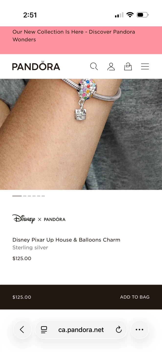 Pandora Disney Pixar Up House & Balloons Charm - photo 3