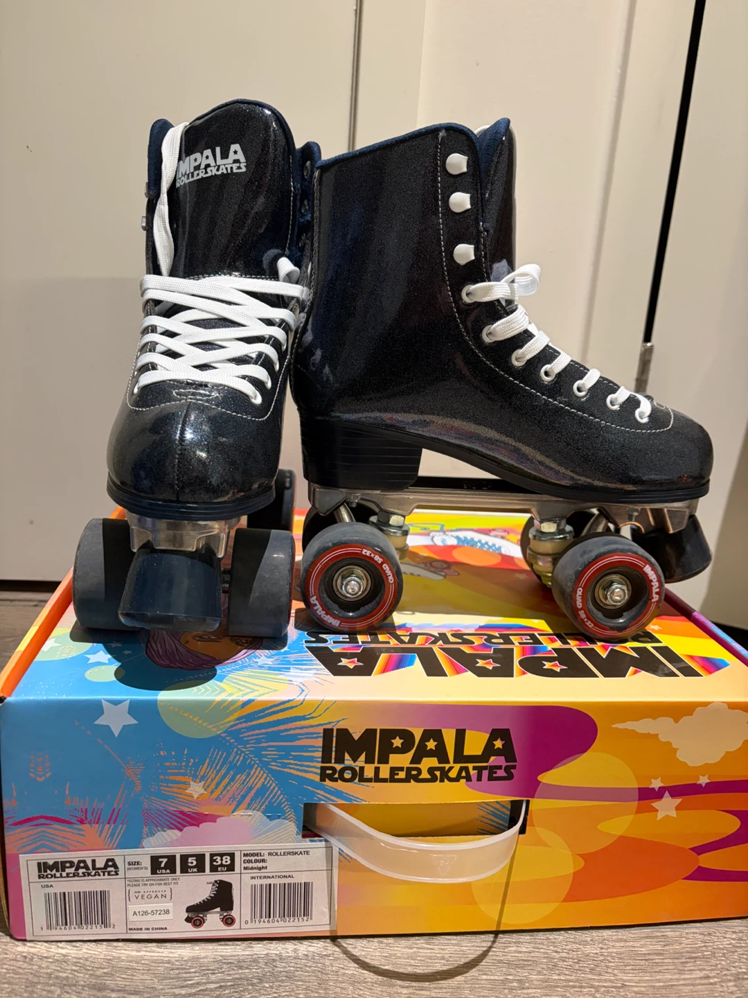 Impala Roller Skates - Midnight Sparkle - Size 7 Women's