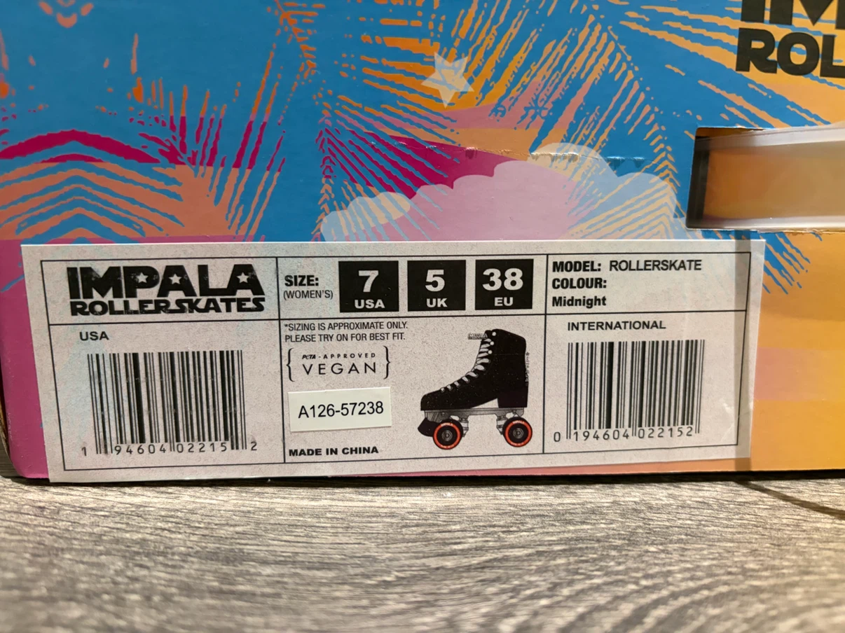 Impala Roller Skates - Midnight Sparkle - Size 7 Women's - photo 4