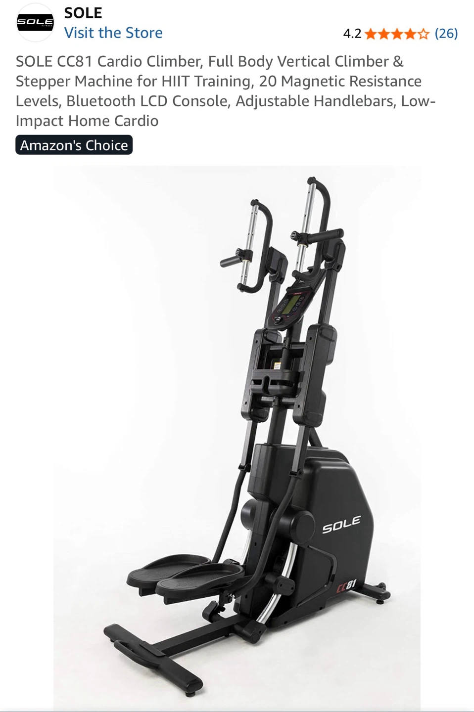 SOLE CC81 Cardio Climber