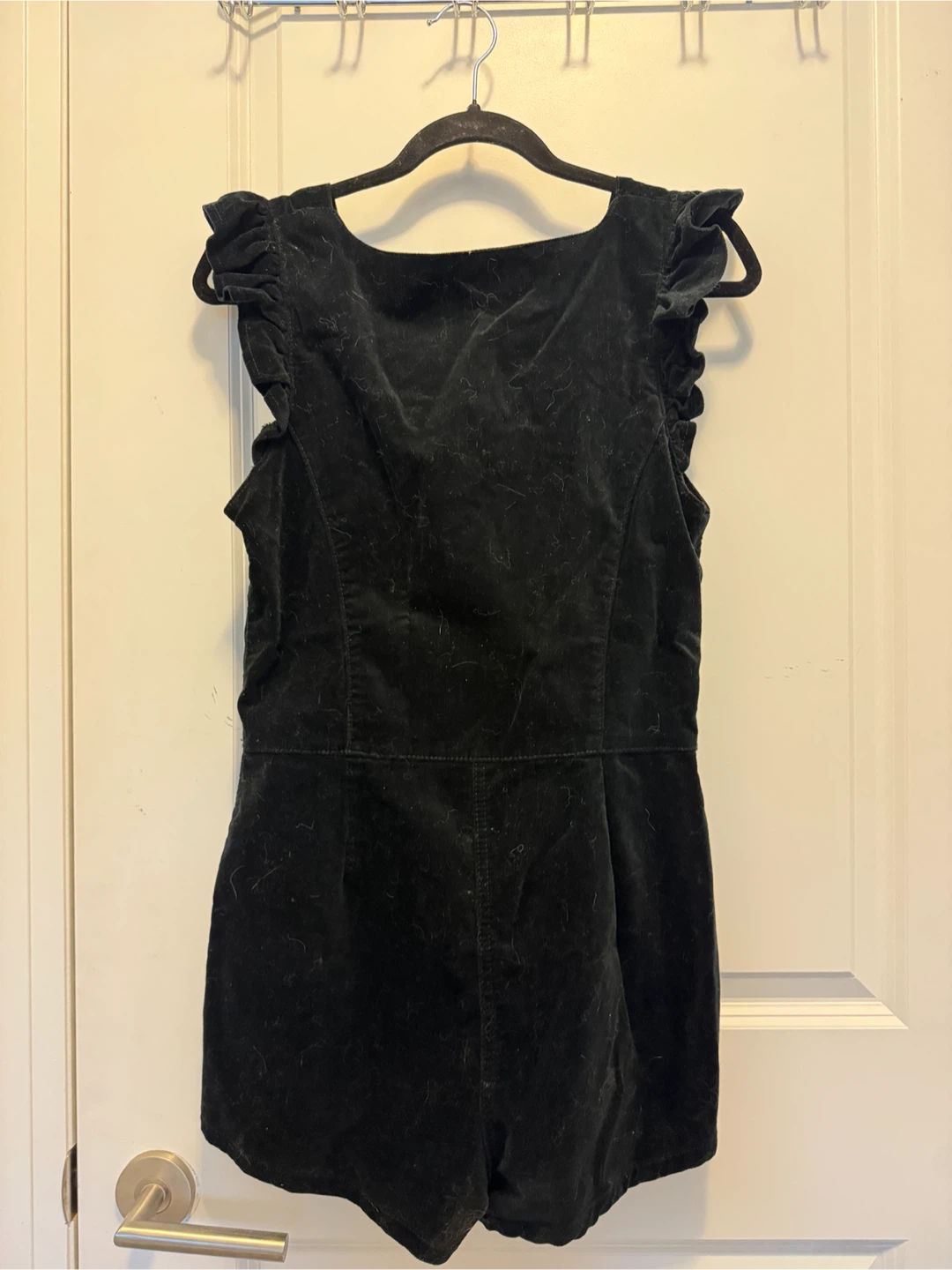 Miss Selfridge Black Velvet Romper Size 12 - photo 3