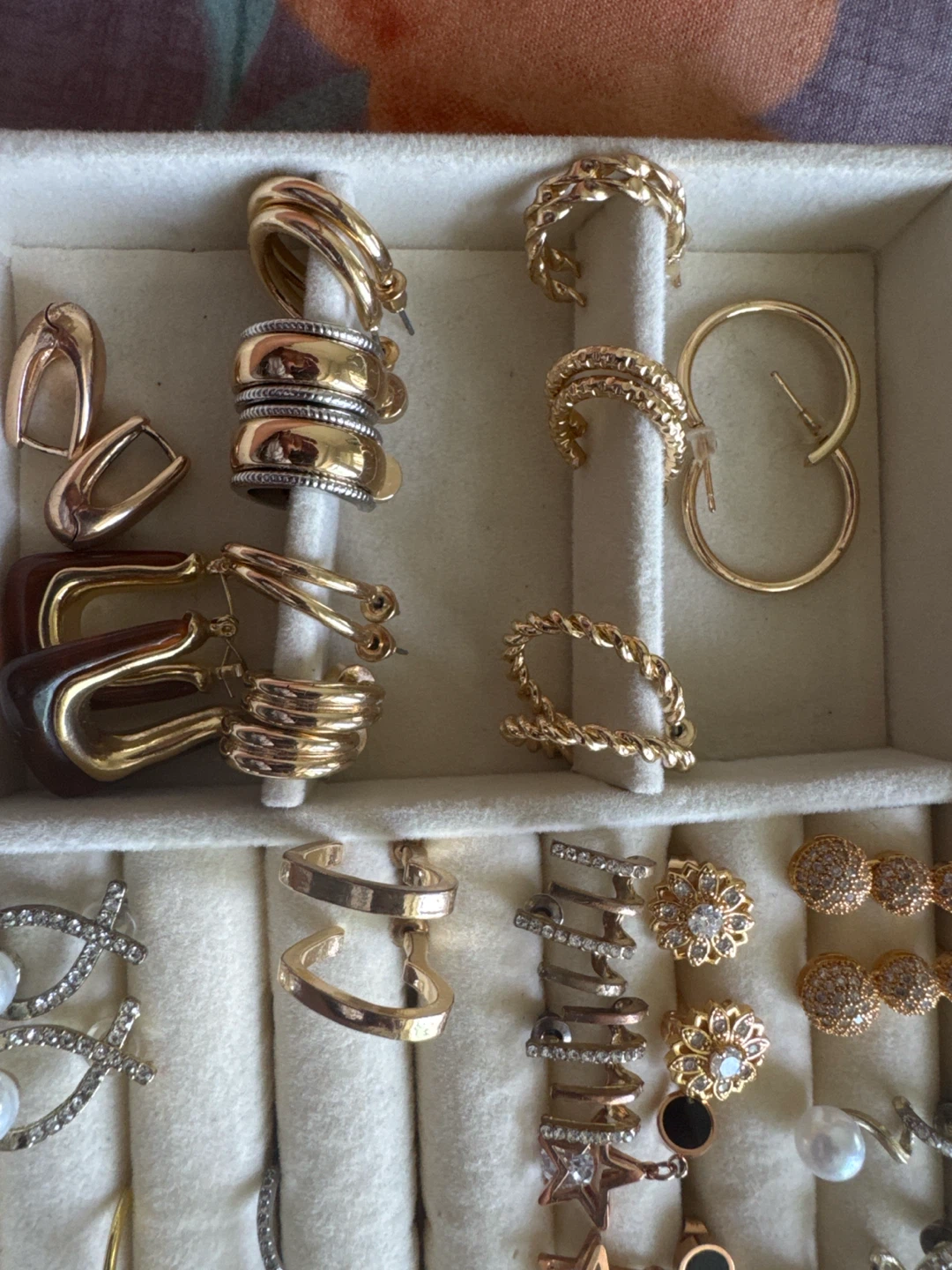 Assorted Gold & Silver Tone Earrings and Rings - photo 2