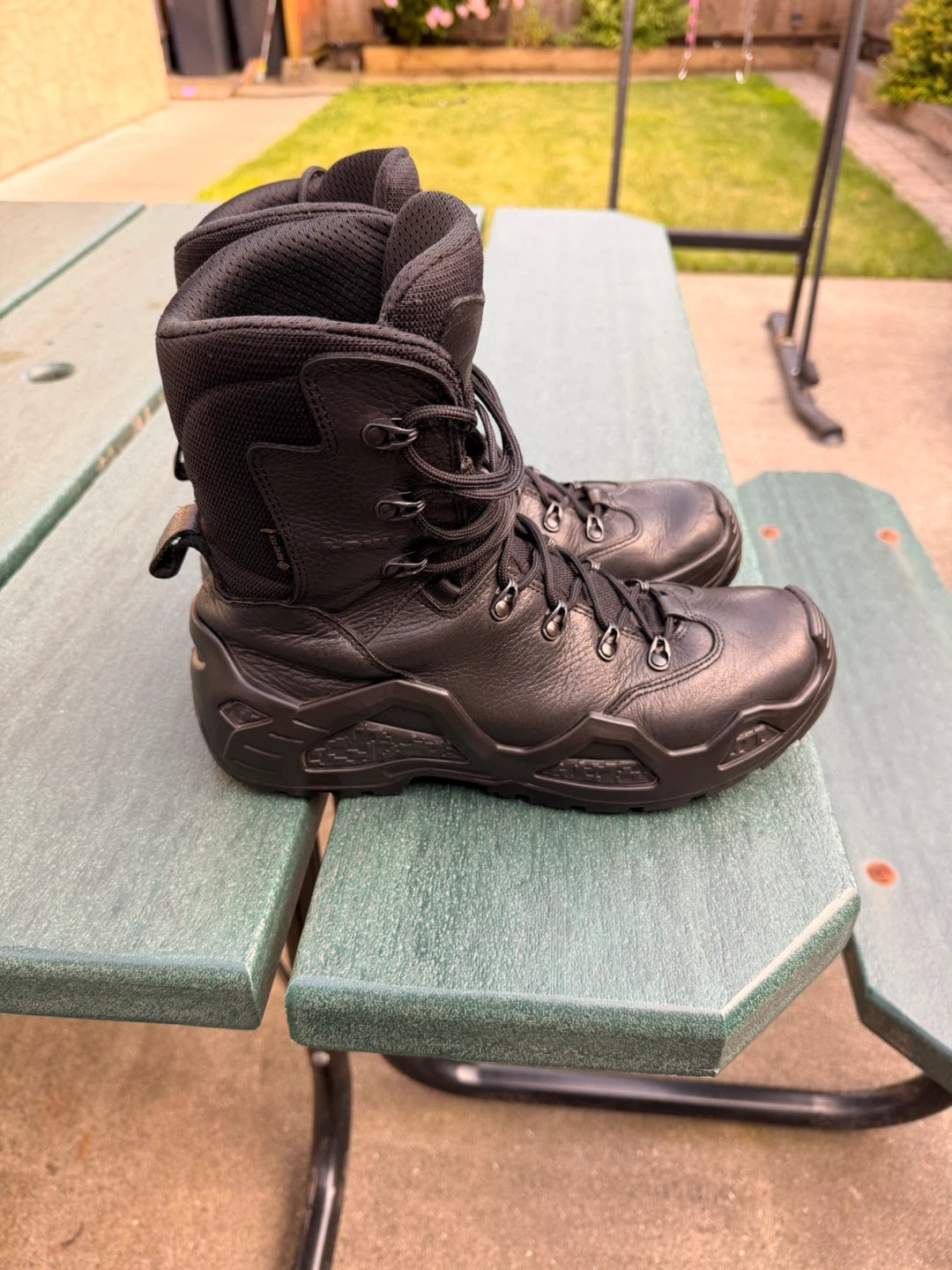 Black Hiking Boots - Size 9.5 UK