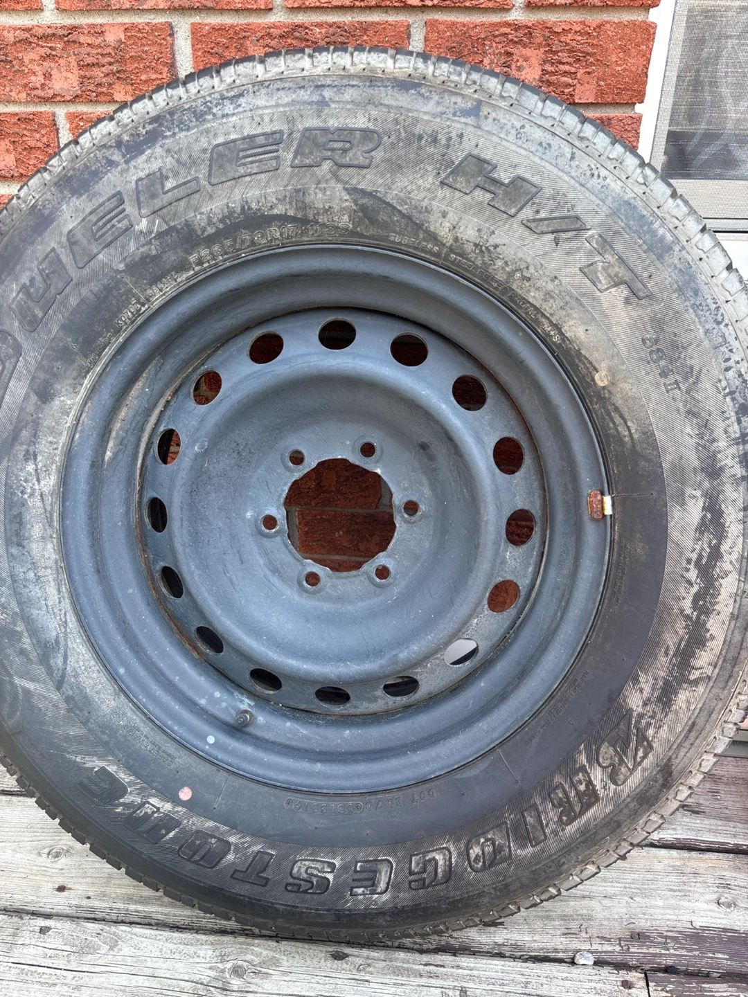 Bridgestone spare tire for Toyota Tacoma
