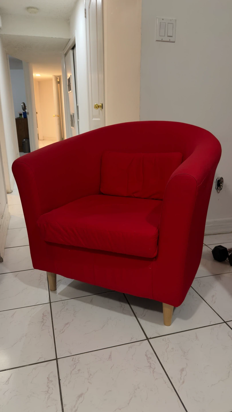 Red Accent Chair - photo 2
