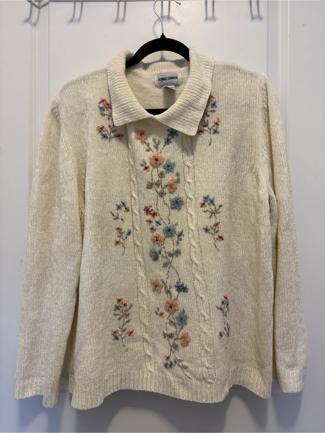 Alfred Dunner Embroidered Sweater XL