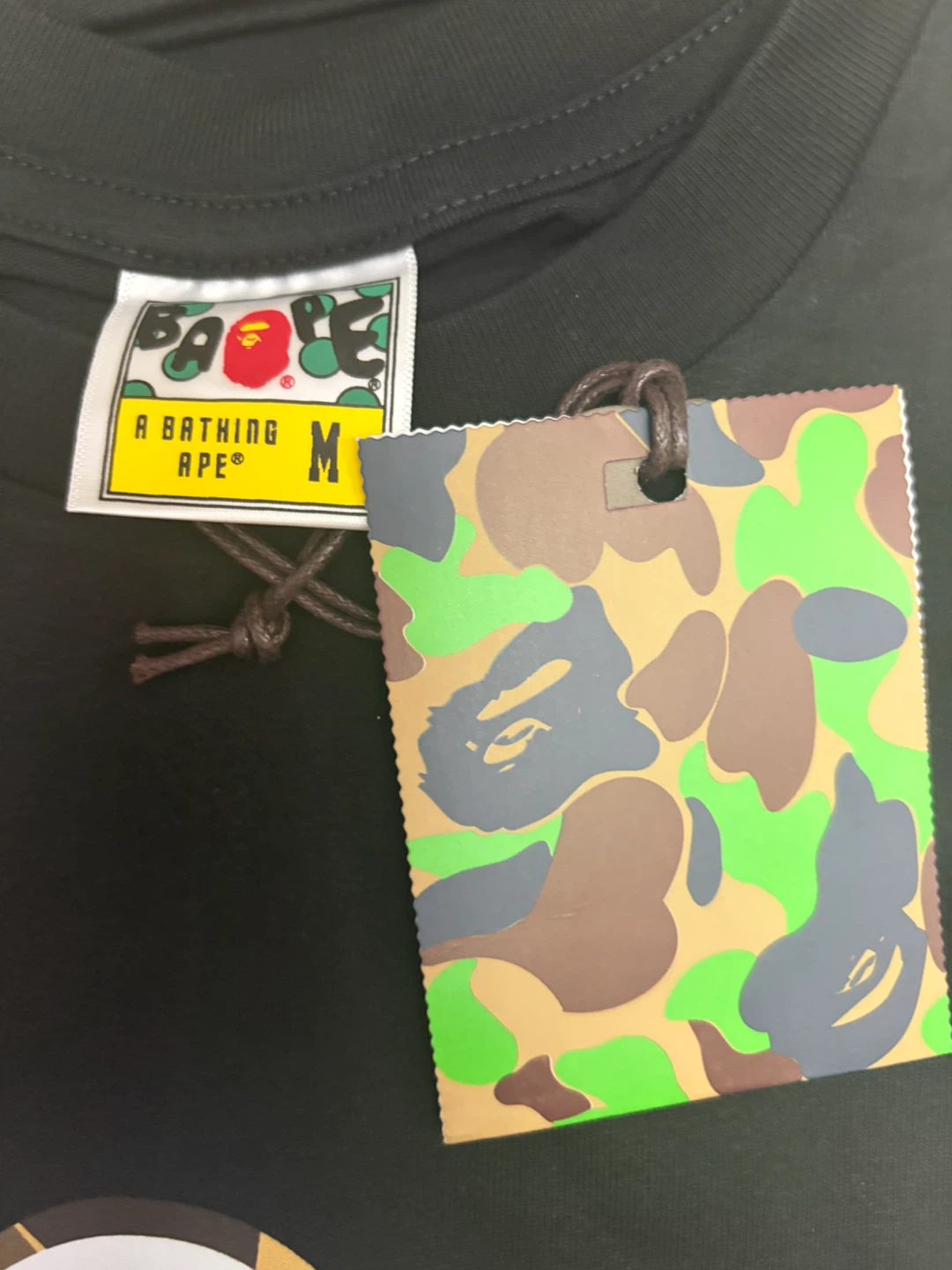 BAPE A Bathing Ape Black Camo Ape Head T-Shirt - Size M - photo 5