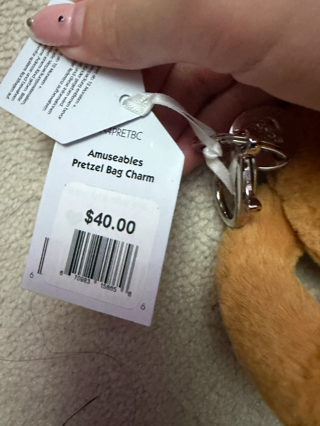 Jellycat Amuseables Pretzel Bag Charm - photo 3