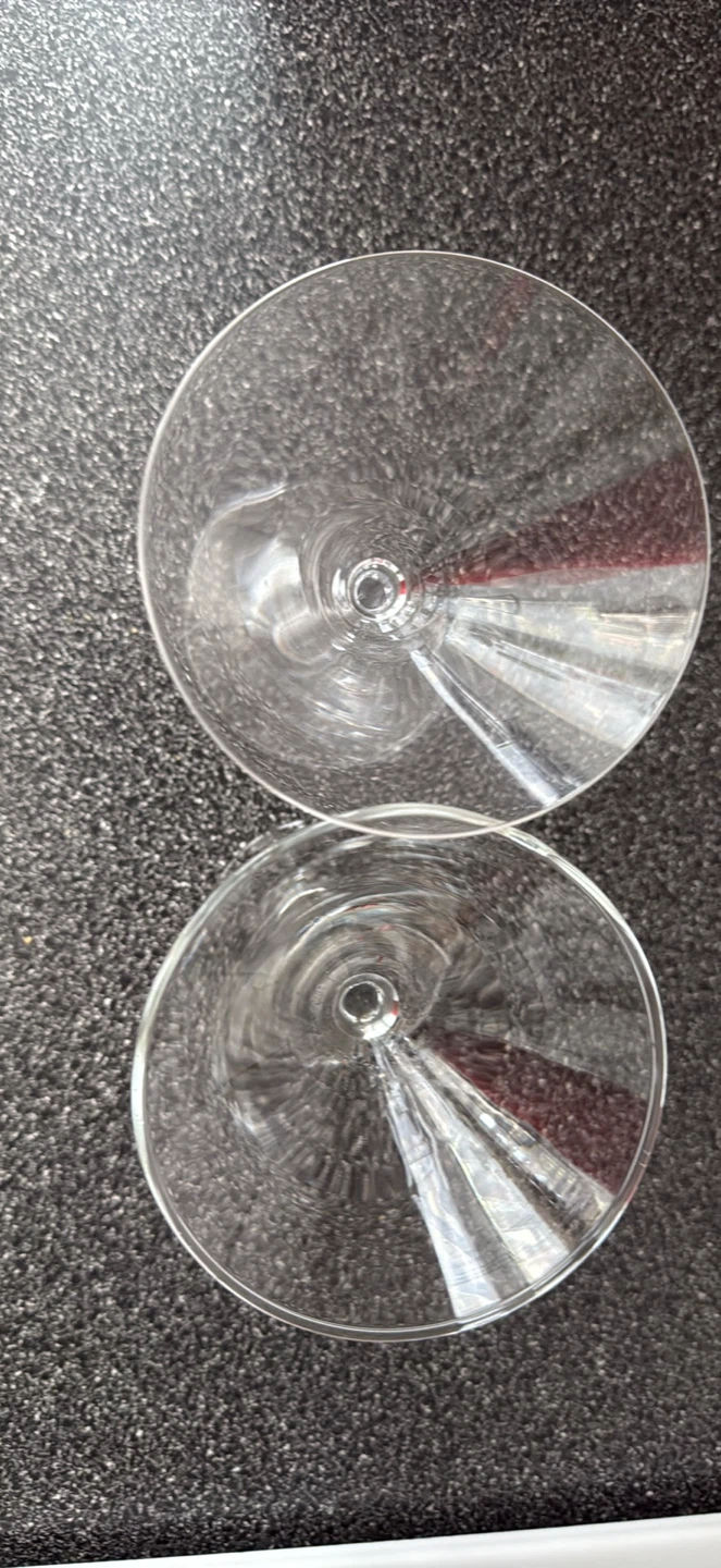 Set of 2 Clear Martini Glasses - photo 2