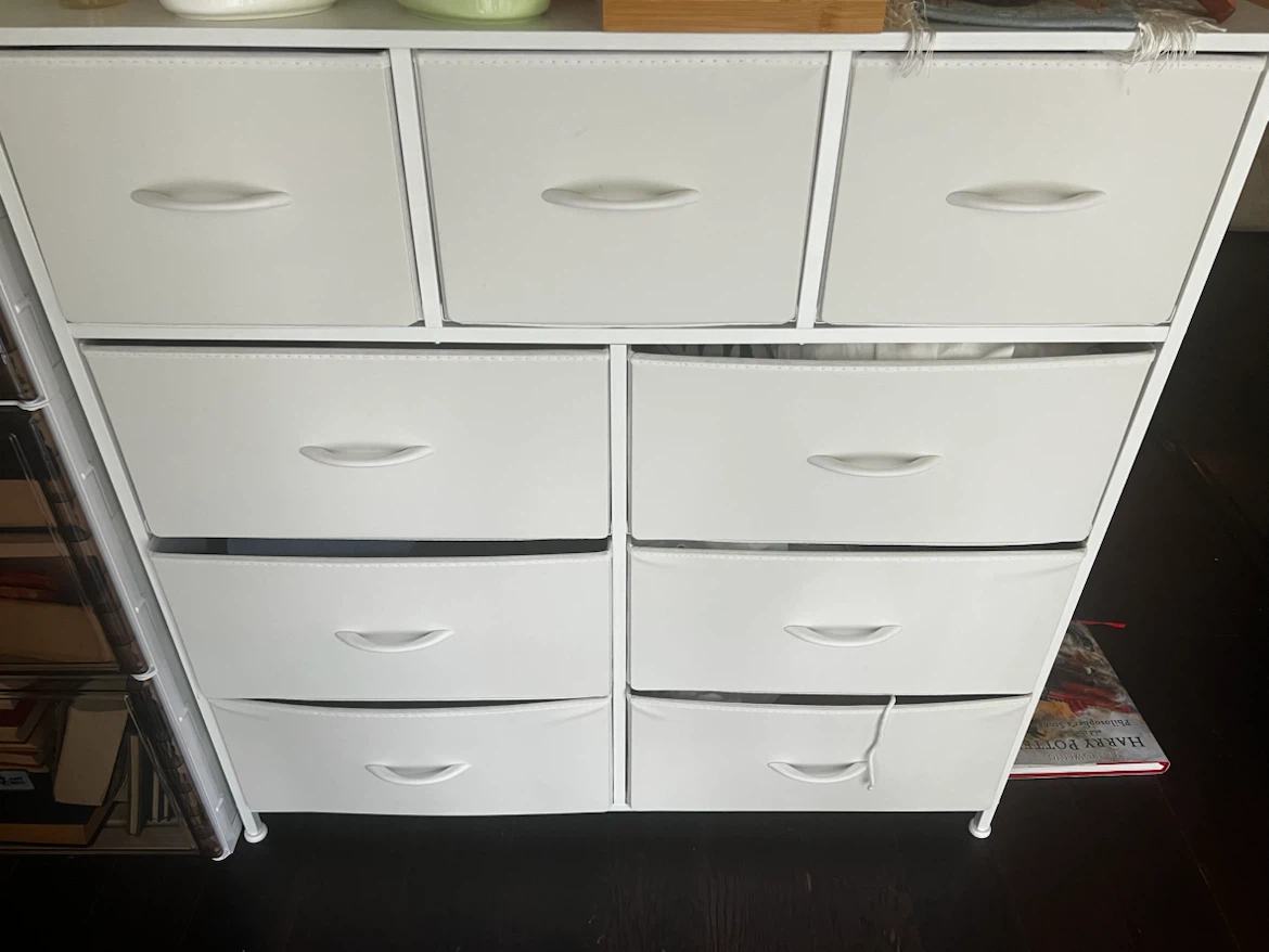 White 9-Drawer Storage Unit: PICKUP TODAY!!