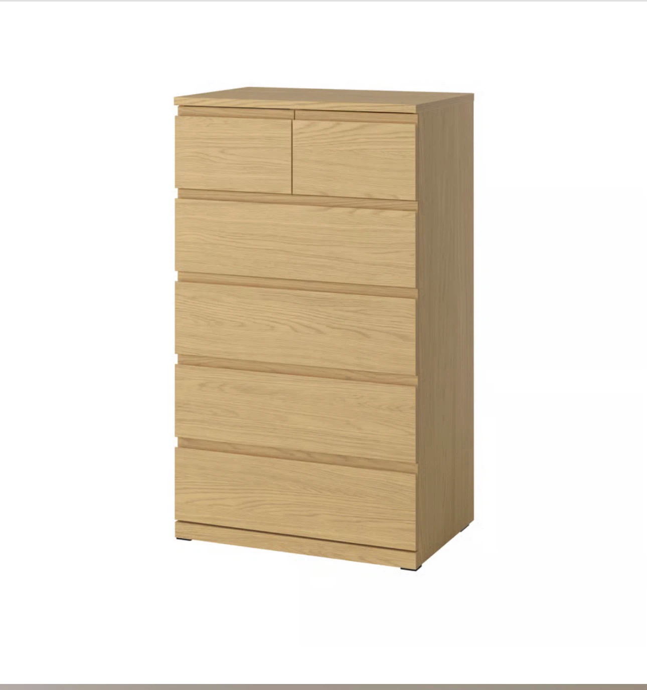 NORDLI 6-drawer dresser in light grey