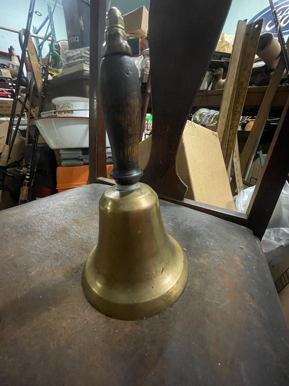Antique Brass School Bell