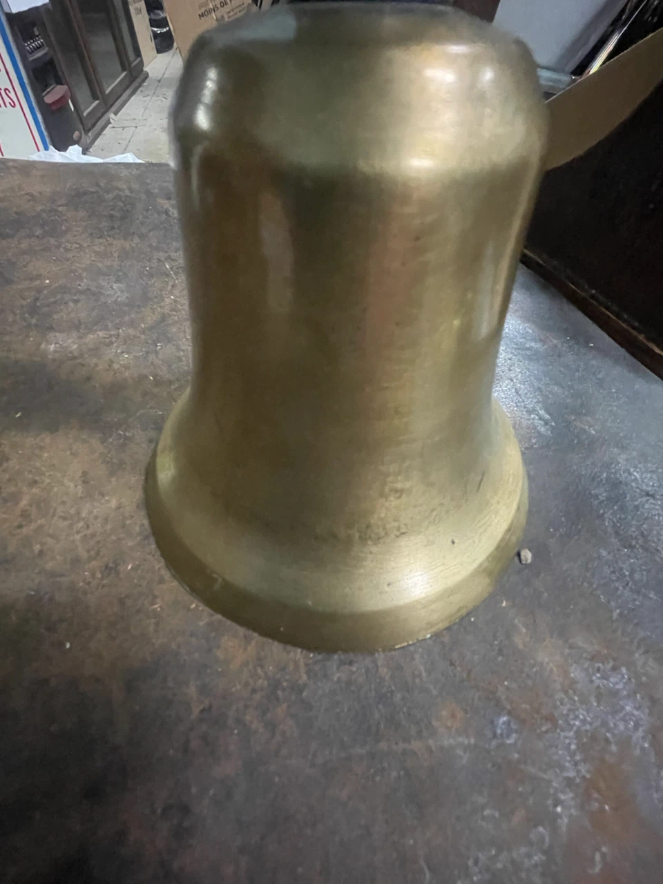 Antique Brass School Bell - photo 4