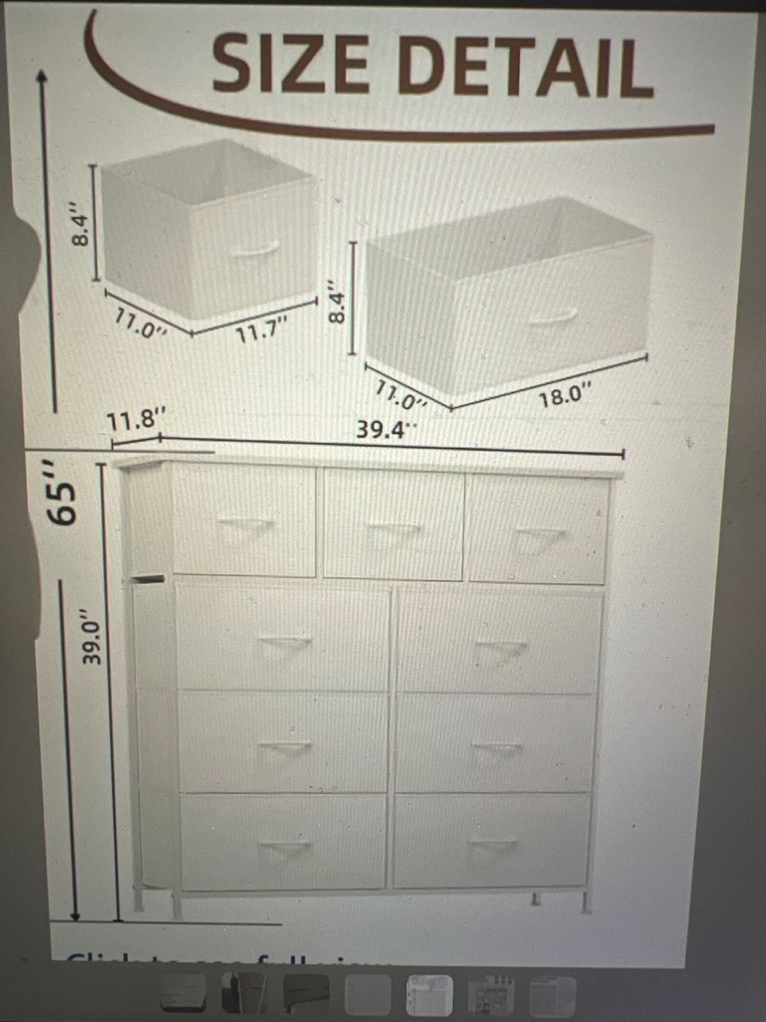 White 9-Drawer Storage Unit: PICKUP TODAY!! - photo 4
