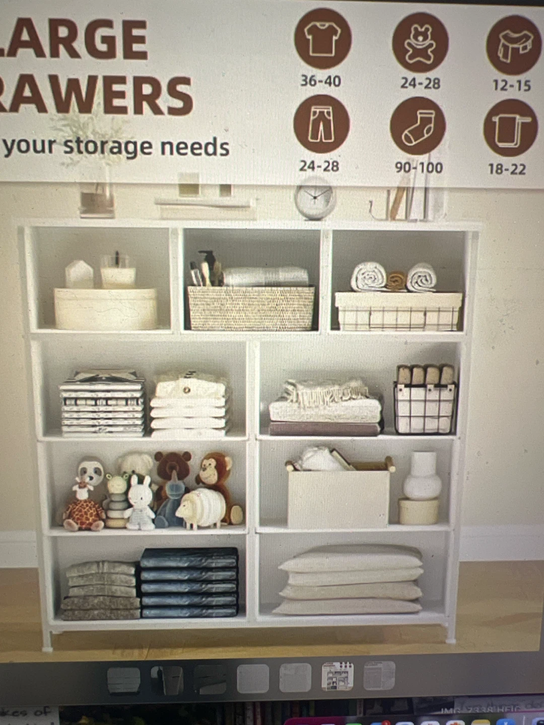 White 9-Drawer Storage Unit: PICKUP TODAY!! - photo 5