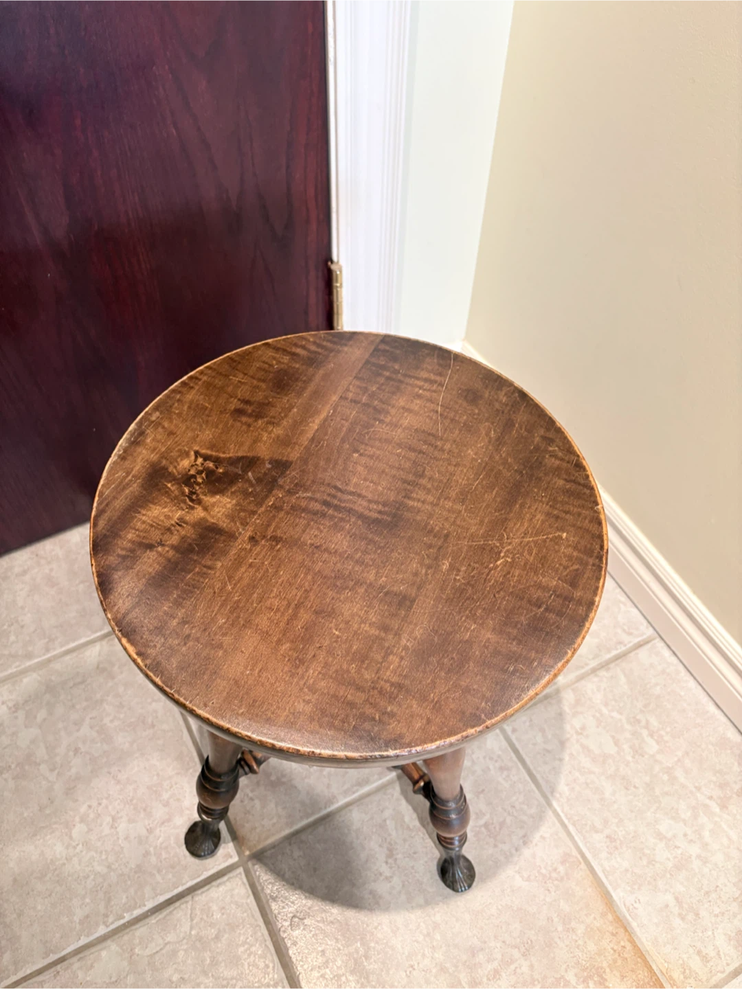 Vintage Wooden Piano Stool - photo 2