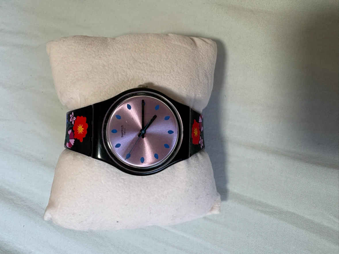 Swatch Watch - Floral Pattern