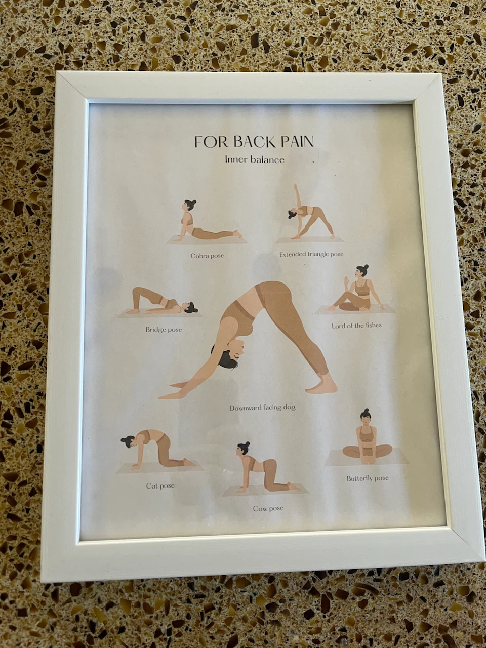 Framed Yoga Poses for Back Pain