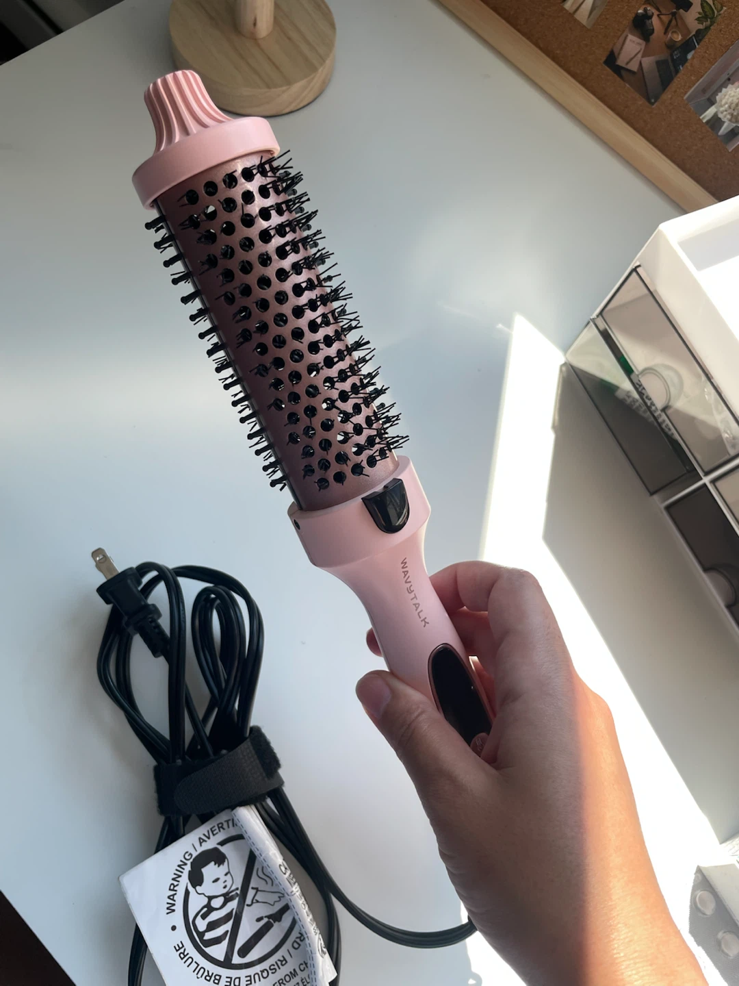 WavyTalk Rotating Hot Air Brush - Pink