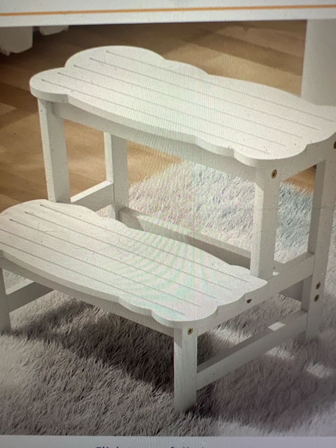 White Wooden Step Stool