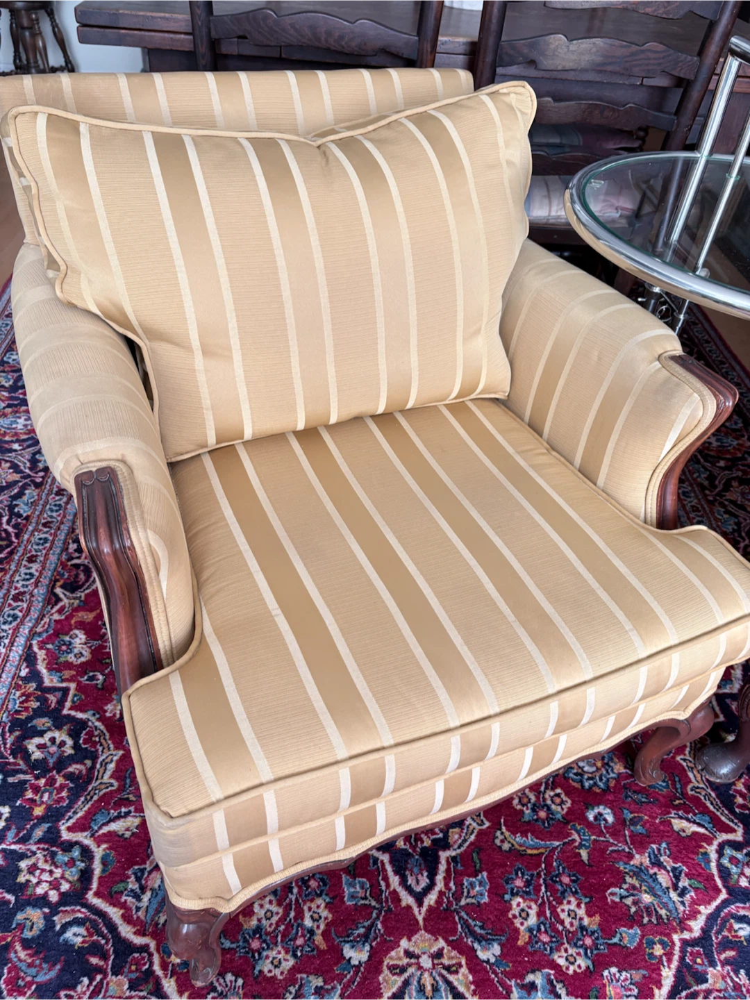 Striped Armchair