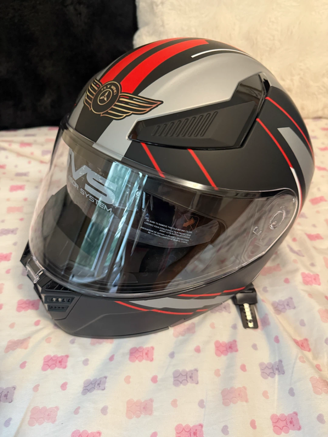Fly Wing Motorcycle Helmet DOT Certified - Size L