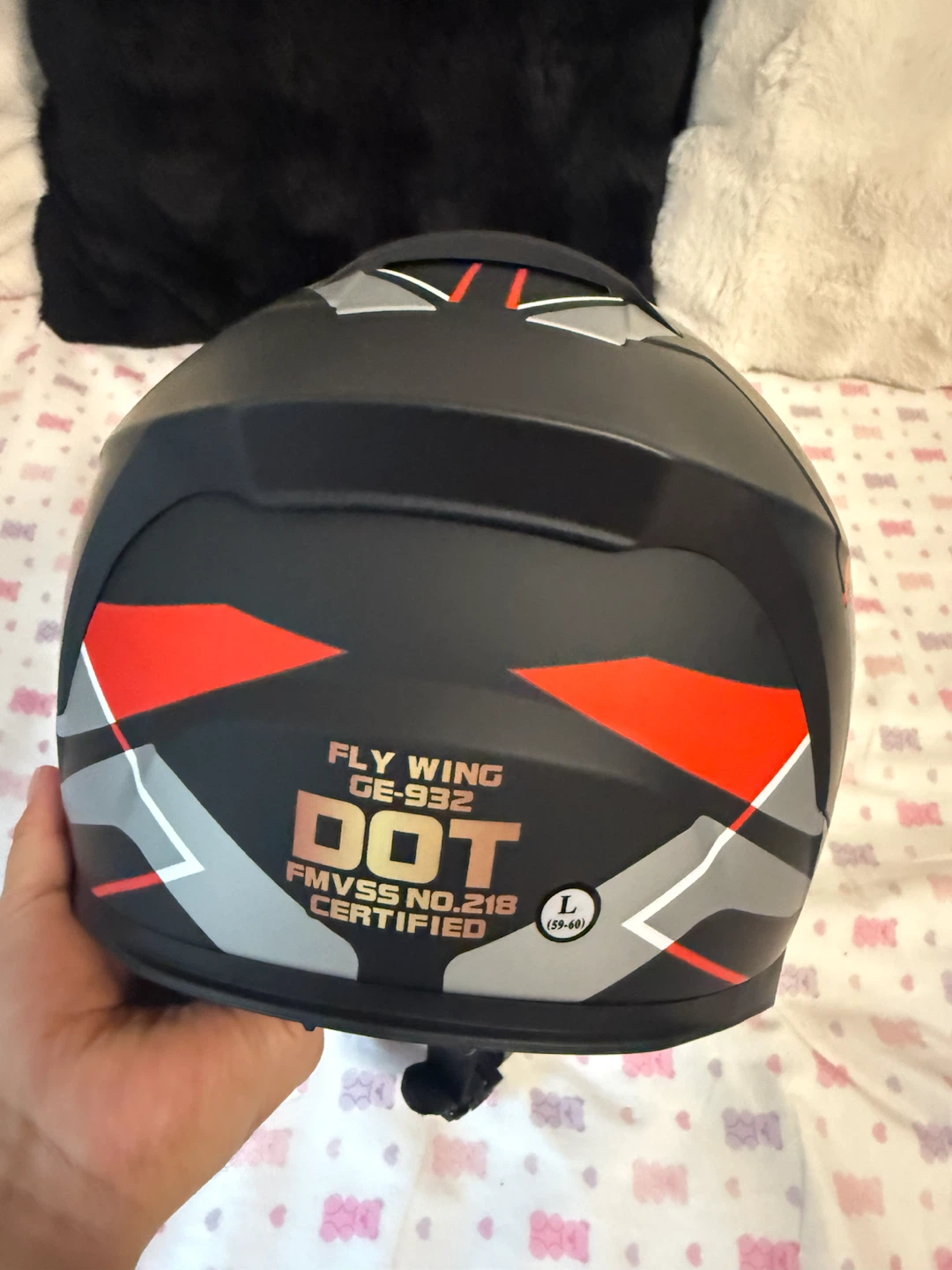 Fly Wing Motorcycle Helmet DOT Certified - Size L - photo 2
