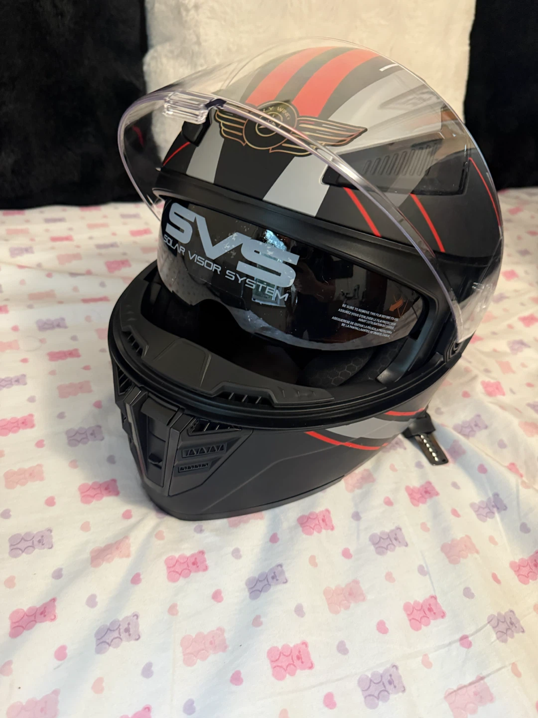 Fly Wing Motorcycle Helmet DOT Certified - Size L - photo 3