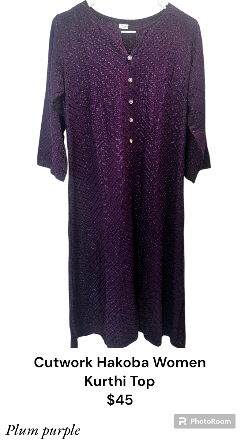 Cutwork Hakoba Women Kurthi Top - photo 4