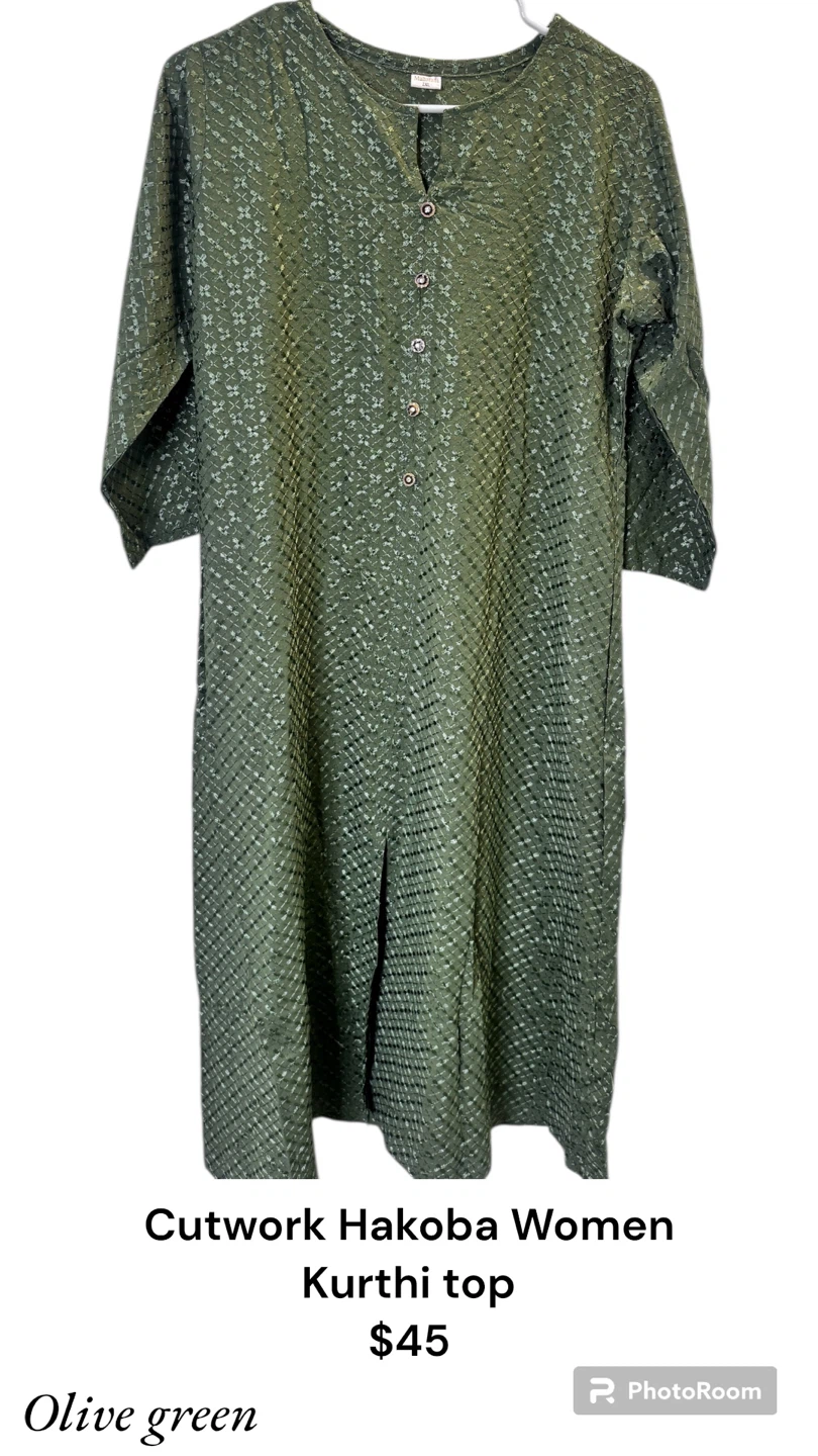 Cutwork Hakoba Women Kurthi Top