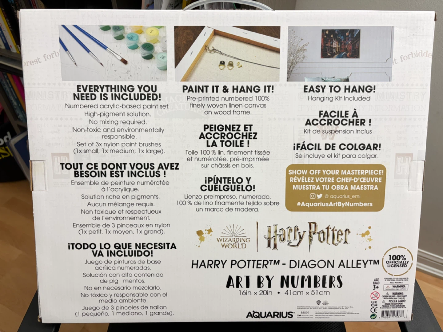 Harry Potter Diagon Alley Art by Numbers Kit 16in x 20in - photo 2