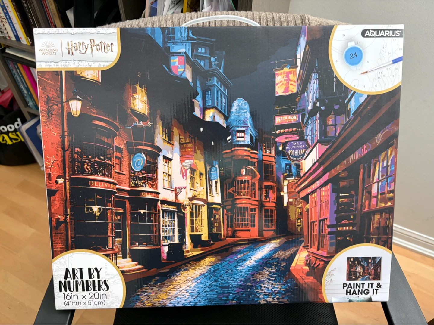 Harry Potter Diagon Alley Art by Numbers Kit 16in x 20in
