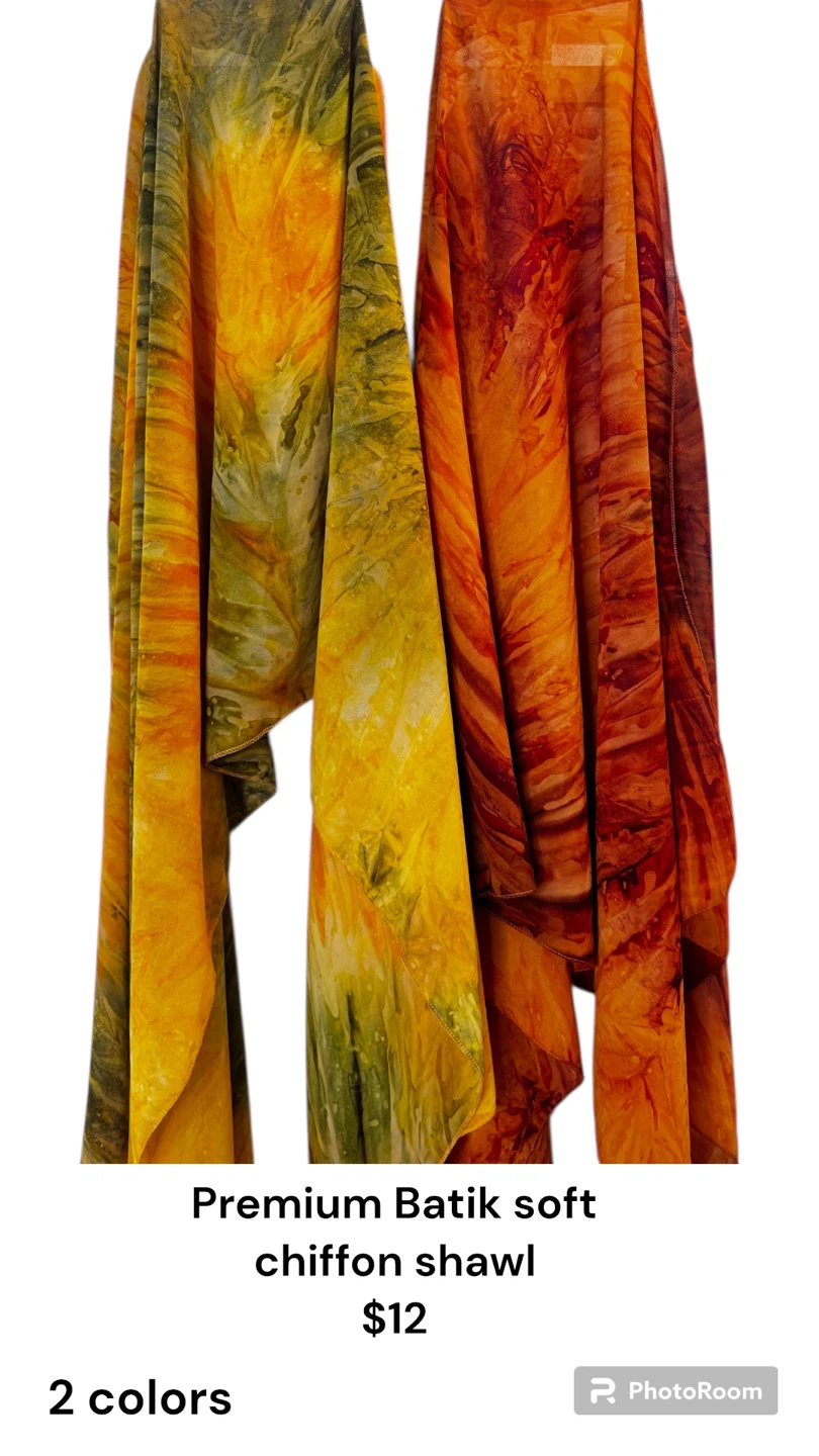 Premium Batik Soft Chiffon Shawl - photo 2