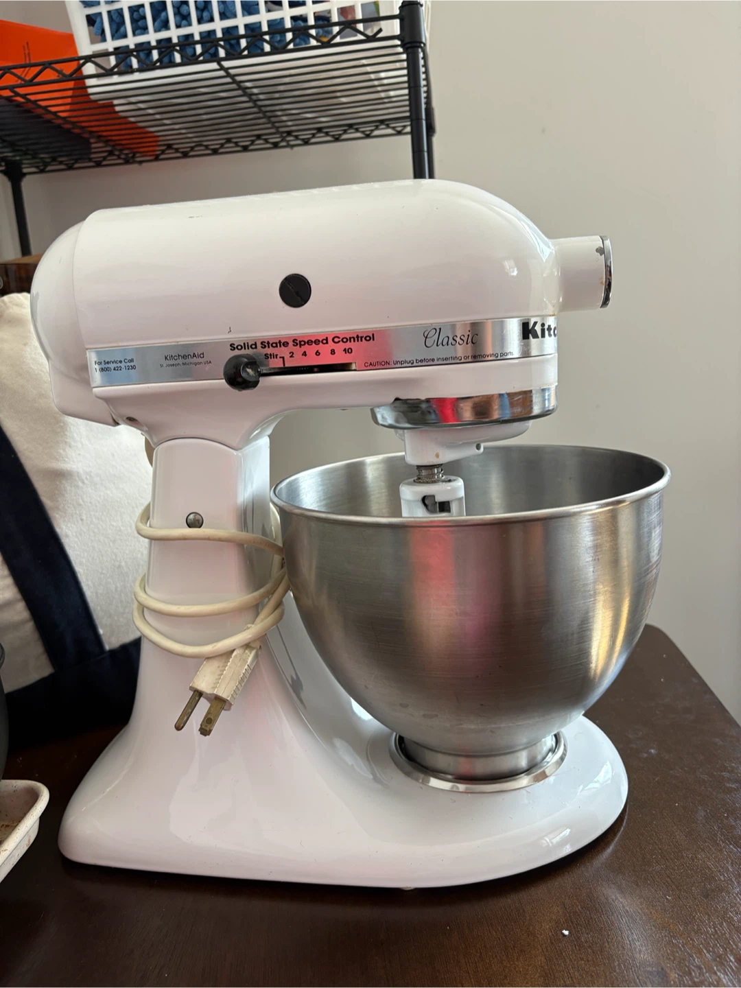 KitchenAid Classic Stand Mixer - White - photo 2