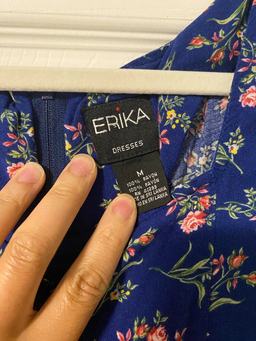 Blue floral dress - photo 2