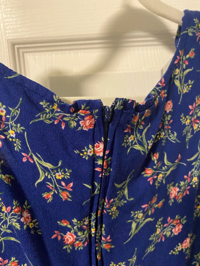 Blue floral dress - photo 3