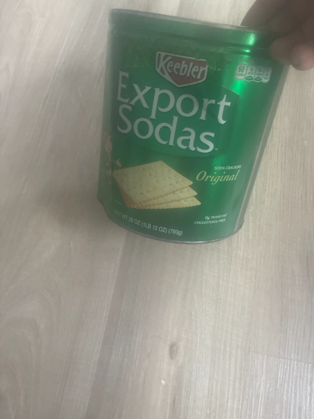 Keebler Export Sodas Original Soda Crackers Tin 28 oz