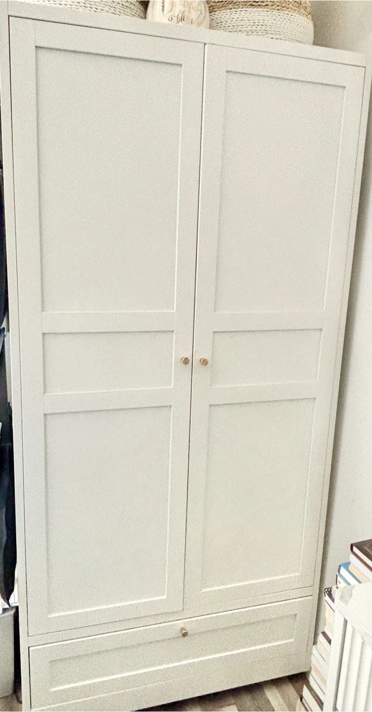 White Wardrobe with Drawer