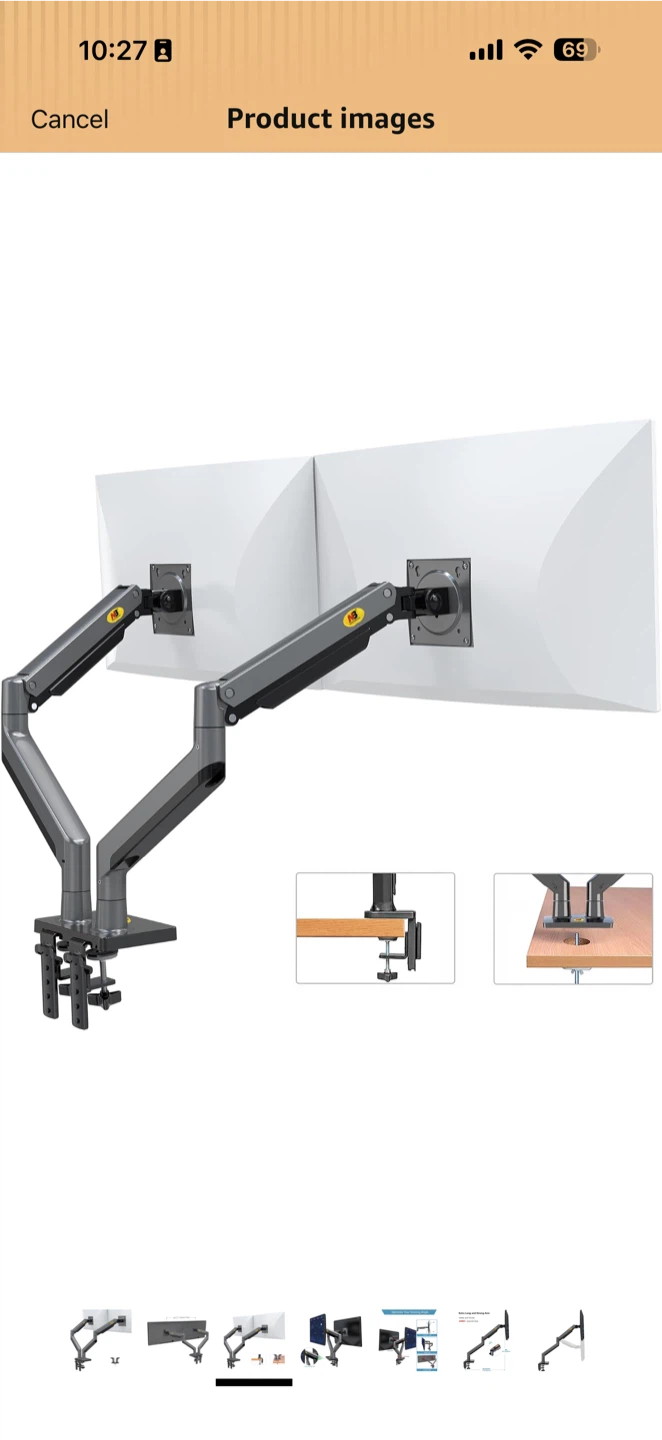NB North Bayou Dual Monitor Arm