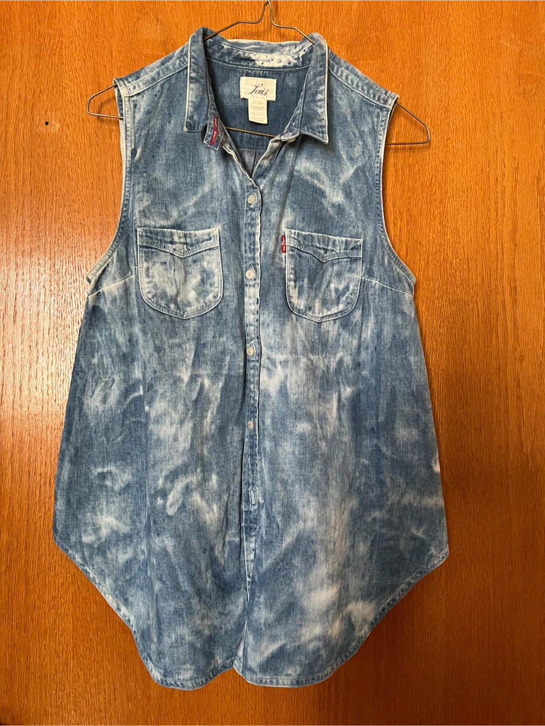 Levi's Sleeveless Denim Shirt Medium