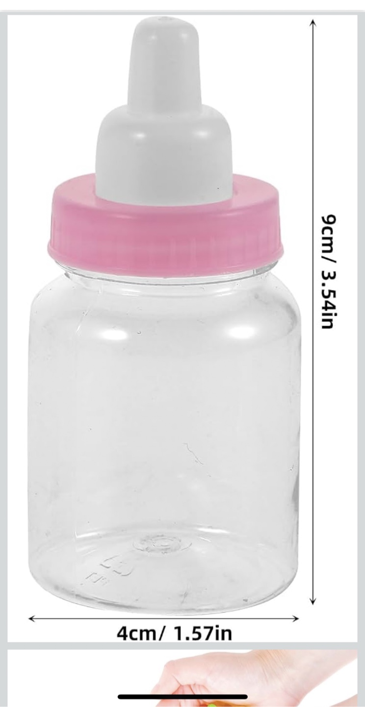 24pcs Mini Baby Bottle Candy Favors - Blue & Pink - photo 2
