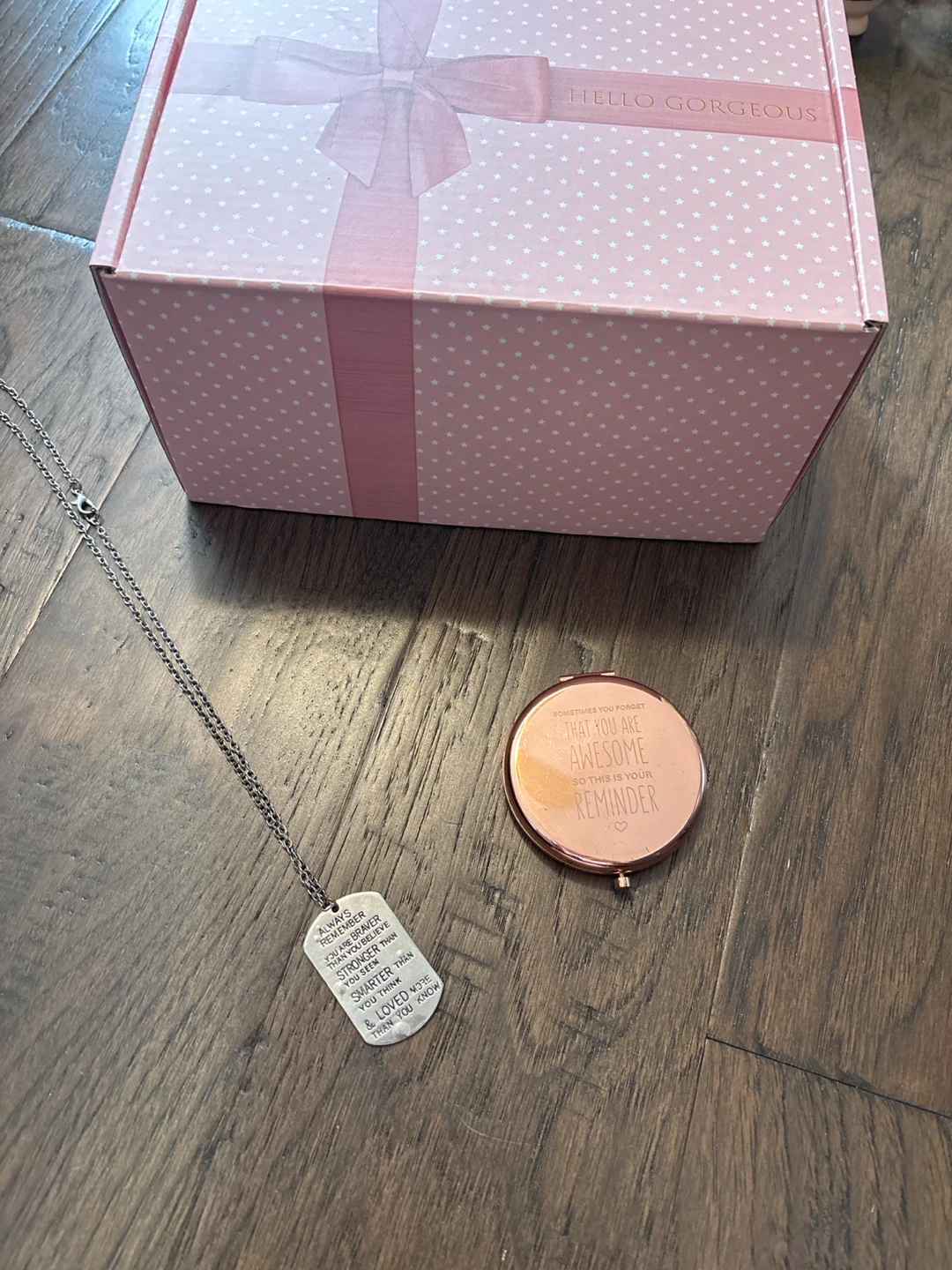 “gift starter kit” Pendant Necklace with Loving Message