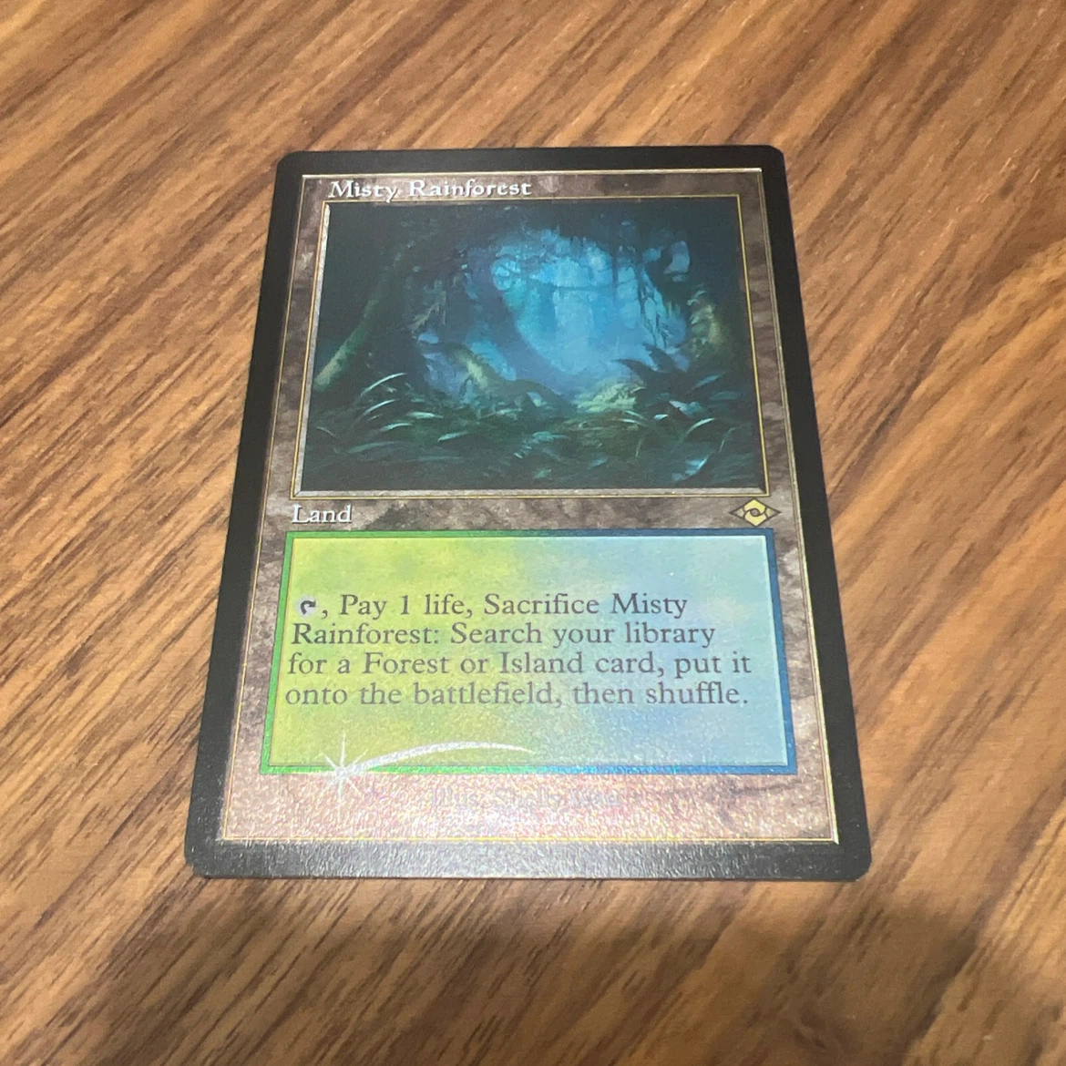 Magic The Gathering Misty Rainforest Land Card
