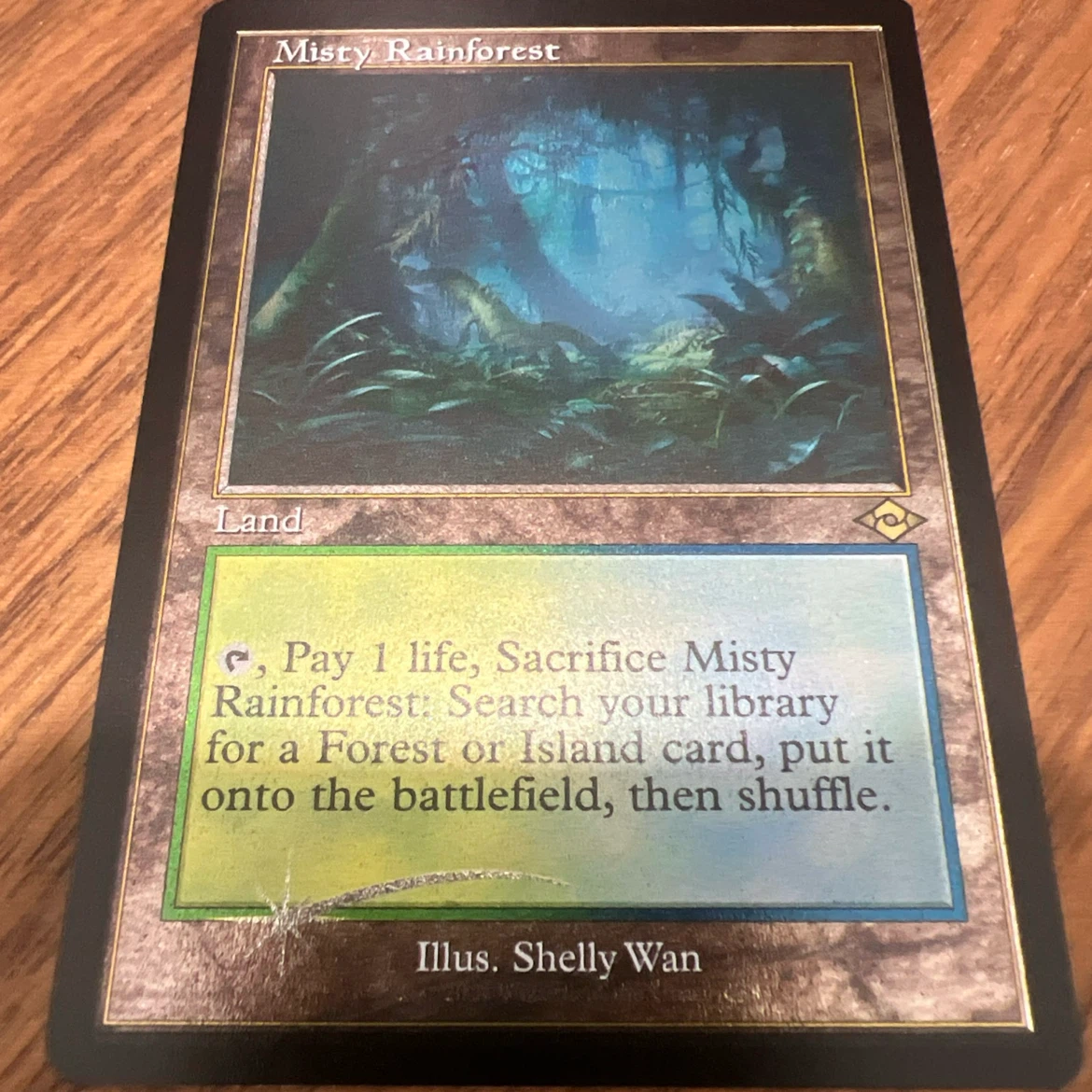 Magic The Gathering Misty Rainforest Land Card - photo 2