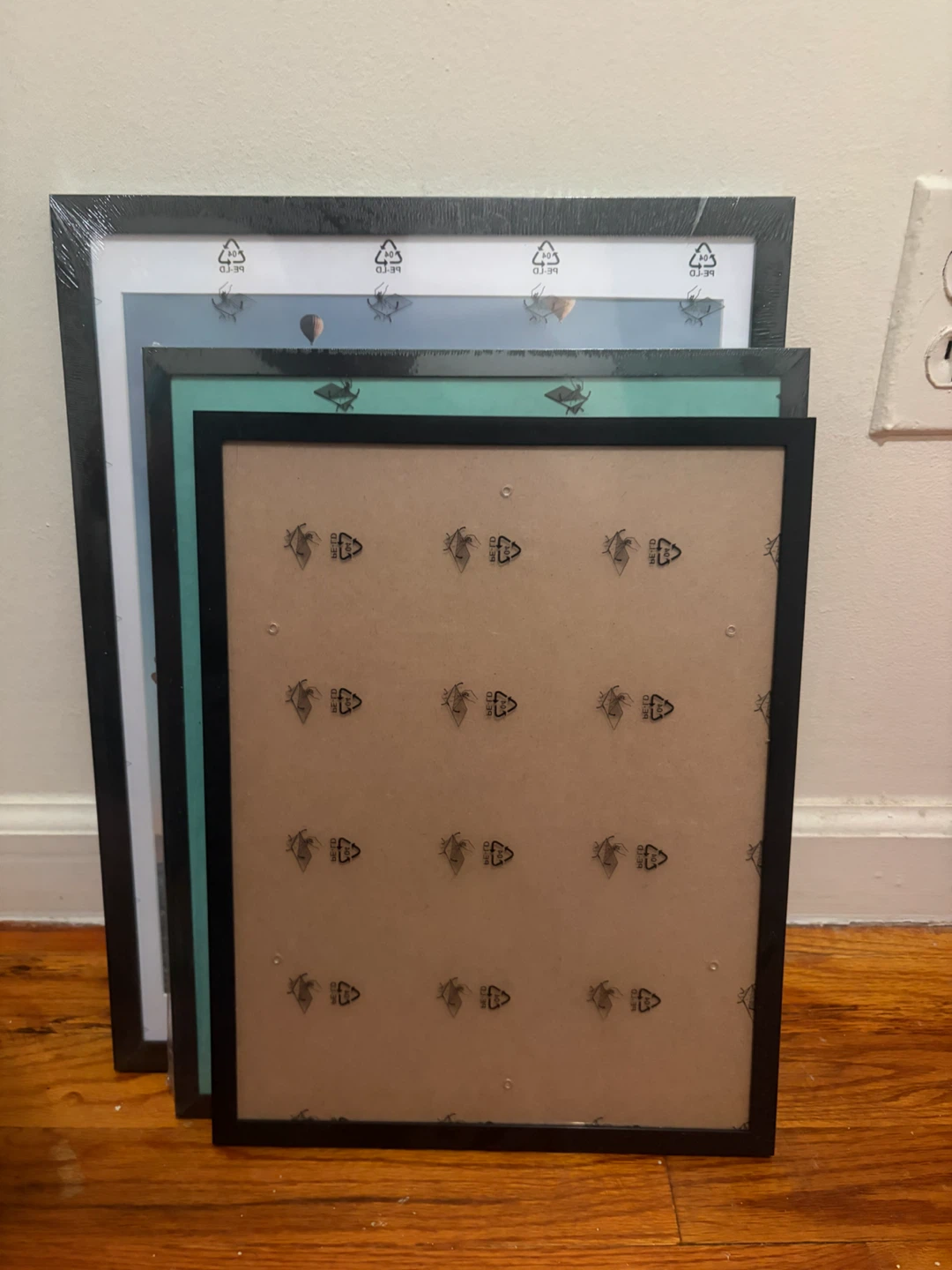 Black Picture Frames - Set of 3