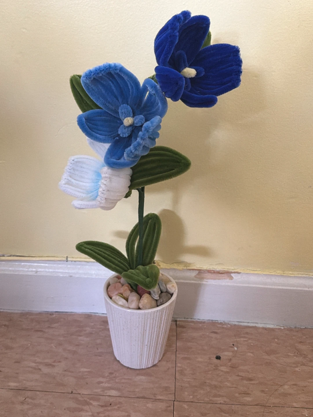 Artificial Blue Orchid Plant in Pot - photo 2