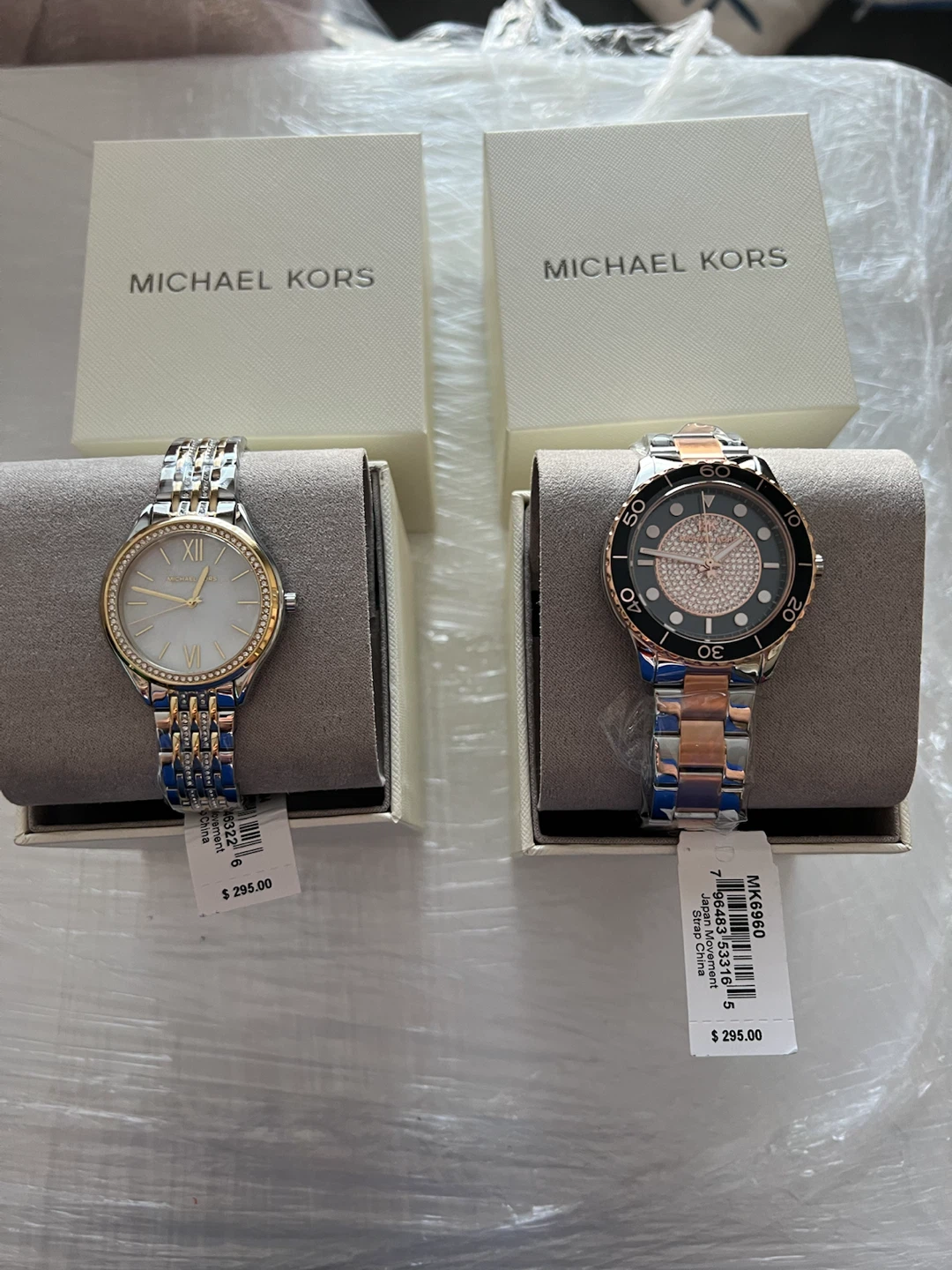 Michael Kors Watches (2) - Silver & Rose Gold