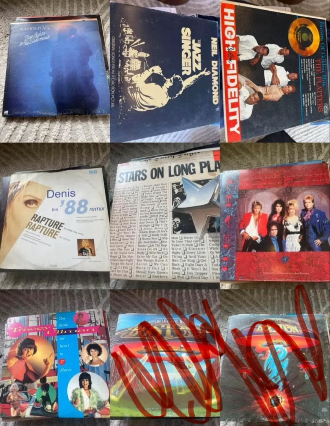 $6 each Collection of Vinyl Records