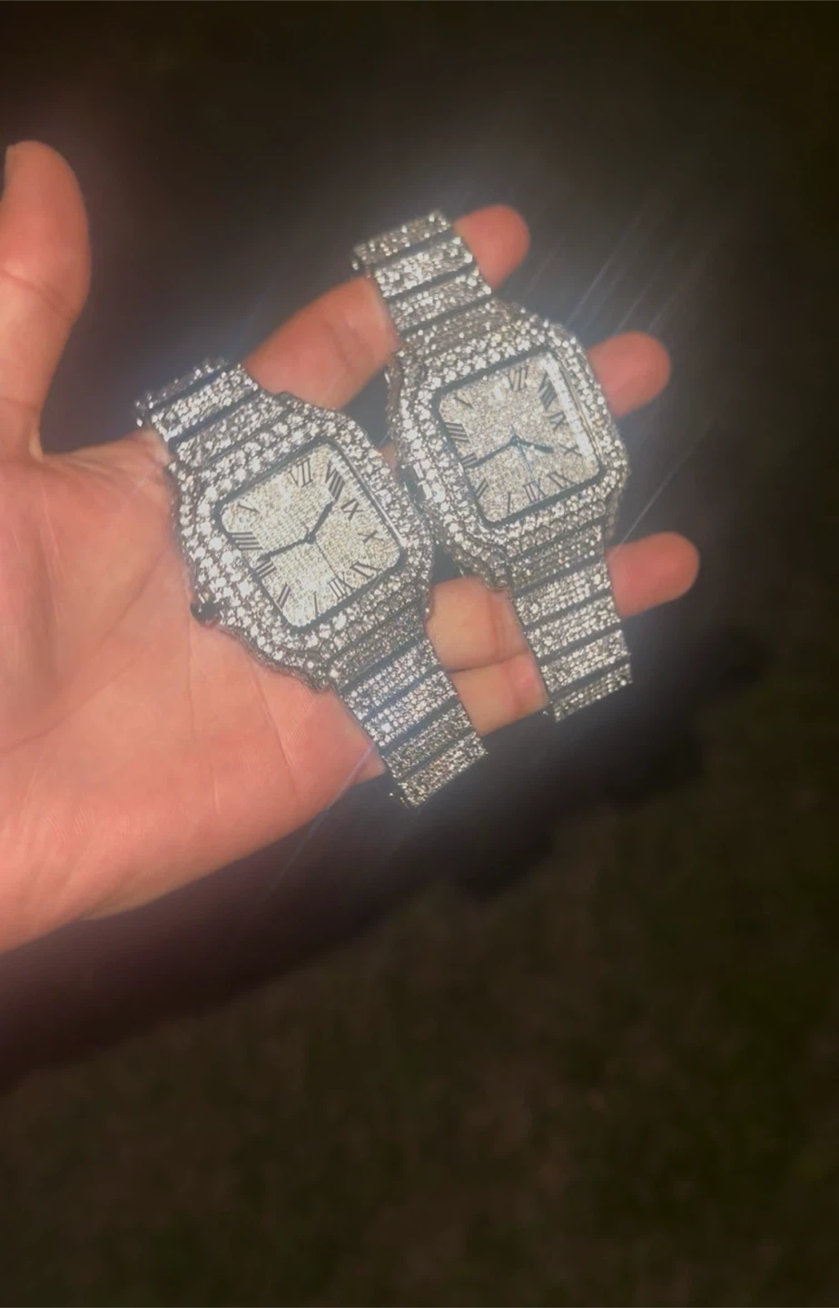 2x Iced Out Square Face Watches - photo 3
